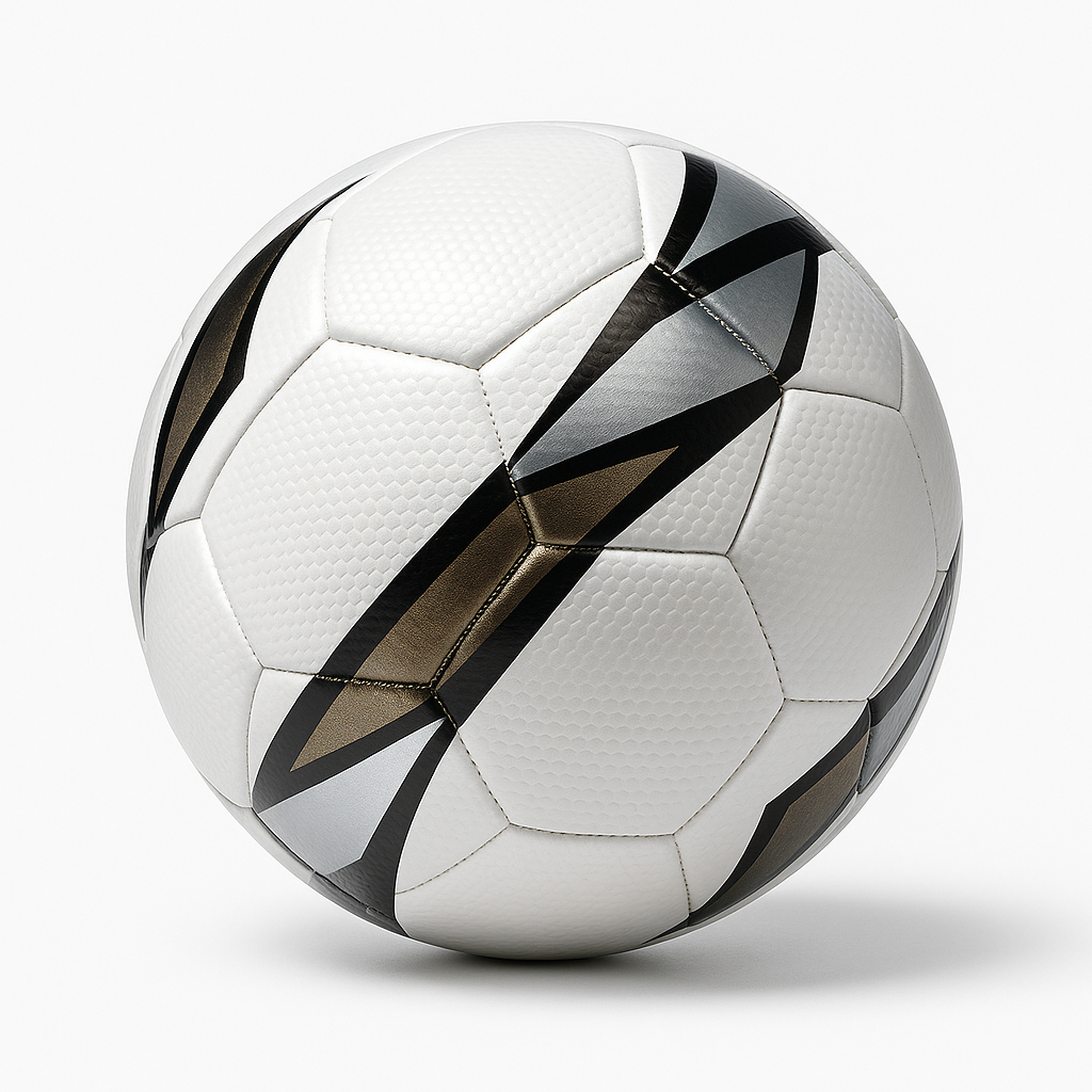 Silver & Gold Tech Panel Football