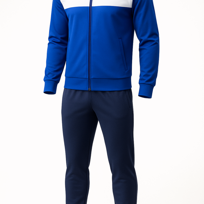 Two-Tone Training Tracksuit Set - Blue