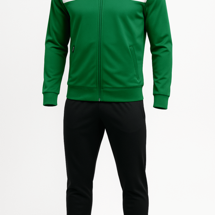 Two-Tone Training Tracksuit Set - Green
