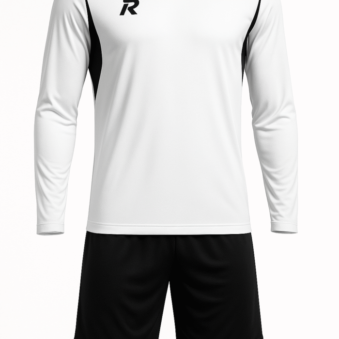 Long-Sleeve Soccer Uniform - Black & White