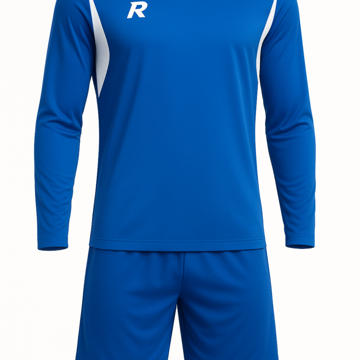 Long-Sleeve Soccer Uniform - Blue & White