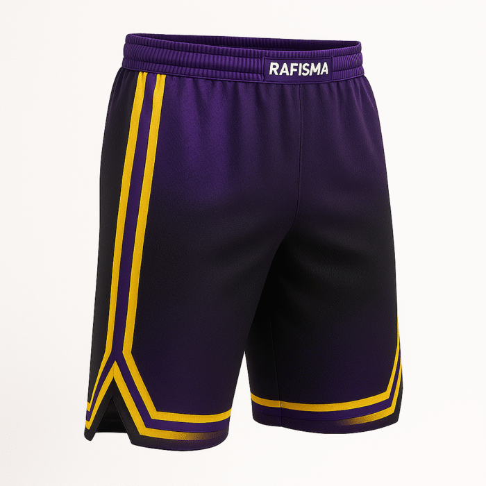 Purple & Black Sports Shorts